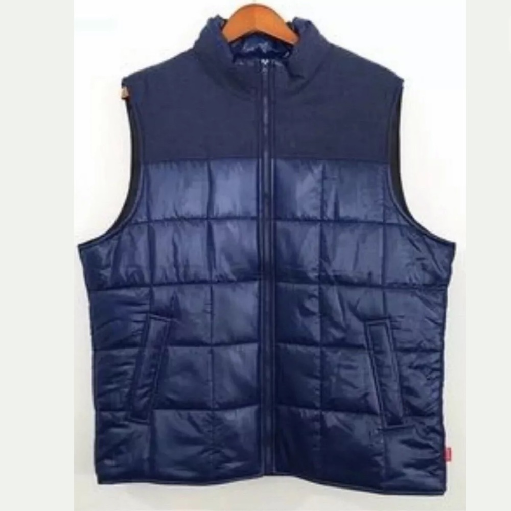 NEW Coleman Quilted Navy Blue Full Zip Puffer Vest